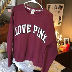 Pink crew neck